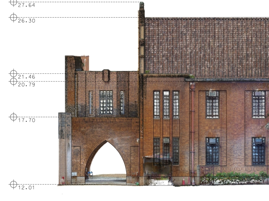 Maryknoll_Revit_-_Elevation(South_Face)_withpc